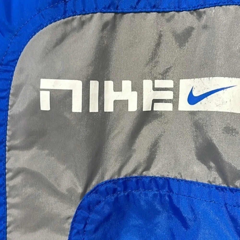 Vintage 90s Nike Blue Rain Jacket Windbreaker Zip Up RN56323 CA05553 Youth 14/16